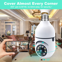5G Wifi 5MP E27 żarówka kamera monitorująca kryty 4X Zoom cyfrowy AI ludzkie wykrywanie kolorowy noktowizor bezprzewodowa kamera inteligentny dom 5